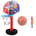 Miniatyrbild 3 av 3: Vertikal, justerbar och lyftbar basketkorg för barn för utomhusbruk i hemmet