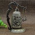 Miniatyrbild 3 av 3: Fengshui Small Dragon Bell buddhistiska prydnader Meditationsdekor Style 1