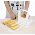 Miniatyrbillede 1 af 5: Brødskærer til hjemmebagt brød, foldbar toastskærer med skridsikker måtte