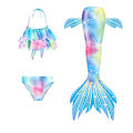 Miniatyrbild 1 av 6: Barn Mermaid Tail Baddräkt Flickor Baddräkt Byxor Badkläder C 110