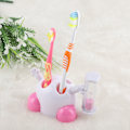Miniatyrbild 10 av 10: Tandborsthållare för barn med 3-minuters sandtimer (Rosa)