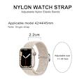 Pikkukuva 2 / 5: Säädettävä kudottu iwatch-ranneke (42/44/45mm, värikkäitä tähtiä) Style 6