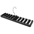 Miniatyrbillede 4 af 10: Alsidig Roterende Slipsholder - Sort Organizer til Slips, Bælter og Tilbehør Opbevaring