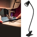 Miniatyrbillede 10 af 10: USB-dæmpbar klipslæselampe - Stilfuld og kreativ indendørs belysning i sort