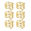 Miniatyrbilde 5 av 10: 8 stk. Gull Spiral Serviettringer - Elegante Metall Serviettringer for Bryllup, Bursdag, Middag og Familiefest med Rustbeskyttelse