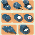 Miniatyrbild 10 av 11: 2-i-1 Dumpling Maker Press Dumpling Form blå blue
