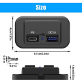 Miniatyrbillede 5 af 5: 2x 12v USB-stik, vandtæt strømadapter Biloplader