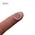 Miniatyrbild 1 av 5: 1st Kvinnor Cubic Zirconia Inlagd Hoop Nose Ring Huggie Örhänge