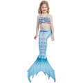Miniatyrbilde 3 av 5: Jenter Mermaid Tail Badedrakt Kostyme Prinsesse Bikini Badedrakt Sett E401 115-125cm