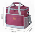 Miniatyrbild 5 av 5: Lunchväska 15l/25l Isolerad Lunchbox Soft Cooler Kylväska Wine Red 25L