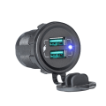Miniatyrbilde 3 av 5: Flere USB-porter Socket Bil Dobbel hurtiglader
