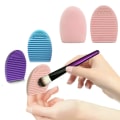 Miniatyrbillede 1 af 5: Rengøring af Makeupbørster - Brushegg brushcleaner Blå