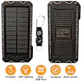 Miniatyrbillede 2 af 10: Solcelledrevet Powerbank Bærbar Ekstern Batterioplader 10000mAh
