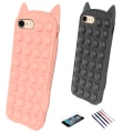 Pikkukuva 1 / 7: iPhone 7/8/SE (2020 & 2022)/SE (2020) - Suojaava Pop It F -kotelo Svart