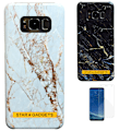 Miniatyrbillede 1 af 6: Samsung Galaxy S8 - Cover / Beskyttelse / Marmor Svart
