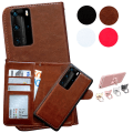Miniatyrbillede 1 af 6: Huawei P40 Pro - PU Læder Pung Etui Vit