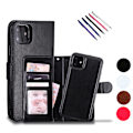 Miniatyrbillede 1 af 9: iPhone 12 Pro Max - PU Læder Pung Etui Svart