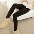 Miniatyrbild 8 av 11: Varma Fodrade Leggings för Vintertid Svart