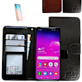 Miniatyrbillede 1 af 9: Samsung Galaxy S10 - PU Læder Pung Etui Svart