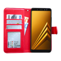 Miniatyrbild 7 av 10: Samsung Galaxy A8 2018 - Läderfodral/Skydd Rosa