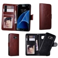 Pikkukuva 4 / 5: Suojaa Samsung Galaxy S7 - Nahkaa ja magneetti! Brun