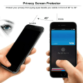 Miniatyrbillede 5 af 10: iPhone 6 / 6S - Privacy Hærdet Glas Skærmbeskytter Protecti
