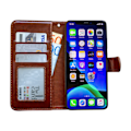 Miniatyrbild 3 av 10: iPhone 11 Pro - Läderfodral / Skydd Brun