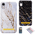 Pikkukuva 1 / 8: iPhone Xr - Kotelosuoja Marmori Svart