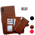 Pikkukuva 1 / 9: iPhone X/Xs - Nahkakotelo / Lompakko Brun