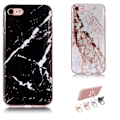 Miniatyrbild 1 av 5: iPhone 7/8/SE (2020 & 2022) - Skal / Skydd / Marmor iPhone SE(2020) Svart