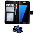 Miniatyrbillede 2 af 6: Samsung Galaxy S7 - PU Læder Wallet Case