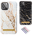Miniatyrbillede 1 af 7: iPhone 12 Pro Max - Marmorbeskyttelse Svart