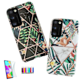 Miniatyrbillede 1 af 6: Samsung Galaxy A41 - Geometrisk Blomster Etui Svart