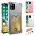 Miniatyrbillede 1 af 10: Samsung Galaxy A22 5G - Beskyttende gennemsigtig kortholder Rosa