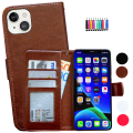 Pikkukuva 1 / 10: iPhone 14 - PU nahkainen lompakkokotelo Vit