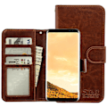 Miniatyrbillede 2 af 7: Komfort & Beskyttelse S9 med Læder - Samsung Galaxy S9 Etui Svart