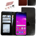 Miniatyrbillede 1 af 9: Samsung Galaxy S10 - PU Læderpung Etui Svart
