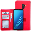 Pikkukuva 7 / 10: Suojaa Samsung Galaxy A8 2018 - Nahkakotelo! Rosa