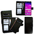 Miniatyrbillede 2 af 5: Samsung Galaxy S10 - PU Læder Pung Etui Svart