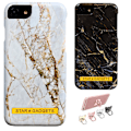 Miniatyrbillede 1 af 3: iPhone 7/8/SE (2020 & 2022)/SE (2020) - Beskyttelse af marmor Svart