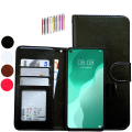 Miniatyrbillede 1 af 10: Huawei P40 Lite - PU Læderpung Etui Vit