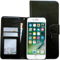 Miniatyrbild 3 av 10: iPhone 5/5s/SE2016 - Plånboksfodral i läder + Touchpenna Vit
