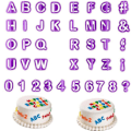 Miniatyrbillede 1 af 4: 40 Bogstaver/Tal - Form til Kage/Bagning