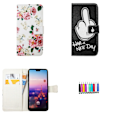 Miniatyrbillede 1 af 3: Huawei P20 Pro - PU Læder Pung Etui Svart