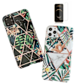 Miniatyrbillede 1 af 4: iPhone 12 Pro - Geometrisk Blomster Etui Svart