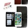 Miniatyrbillede 1 af 5: iPhone 7/8/SE (2020 & 2022) - PU Læderpung Etui Svart
