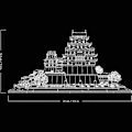 Miniatyrbillede 8 af 9: Byg Japans Majestætiske Himeji Slot LEGO Architecture Model for Voksne