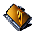 Miniatyrbillede 10 af 10: Samsung Galaxy A8 2018 - PU Læder Pung Etui/Tegnebog