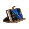 Miniatyrbillede 7 af 8: Glat læder etui til Samsung Galaxy S7 - Luksus i læder! Rosa
