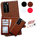 Miniatyrbillede 1 af 6: Beskyt din Huawei P40 Pro - Læder etui! Svart